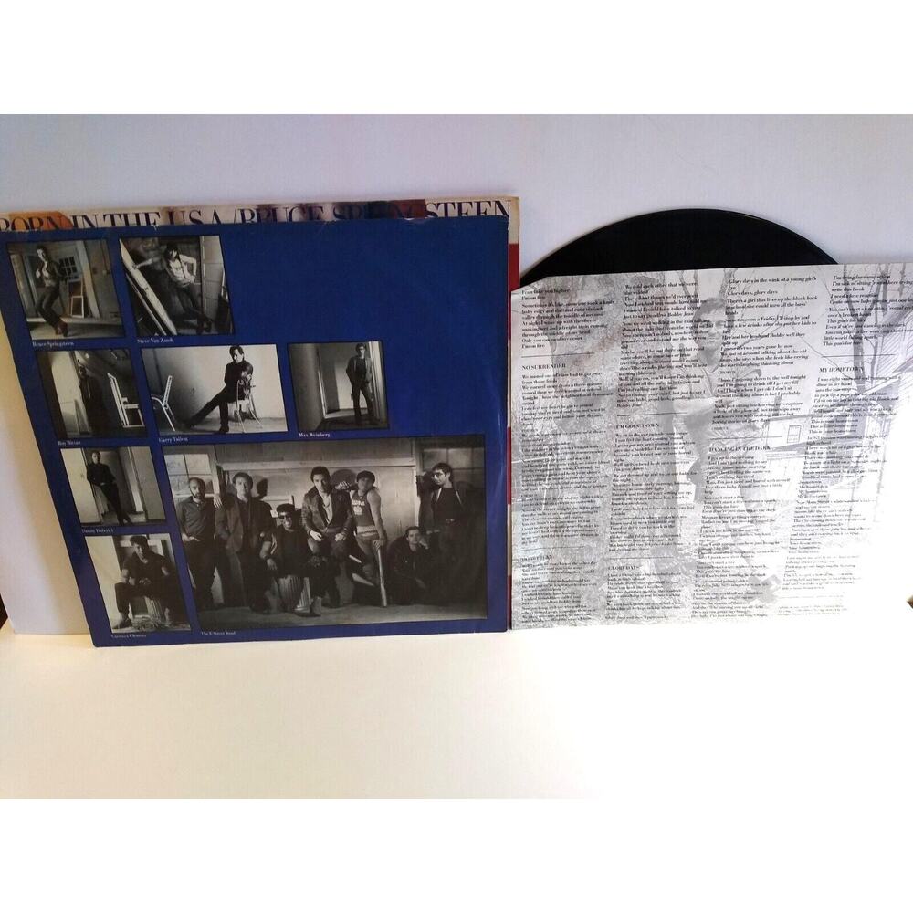 Bruce Springsteen Born In The USA Vinyl LP Record Original Inner Sleeve + Insert - Picture 4 of 6